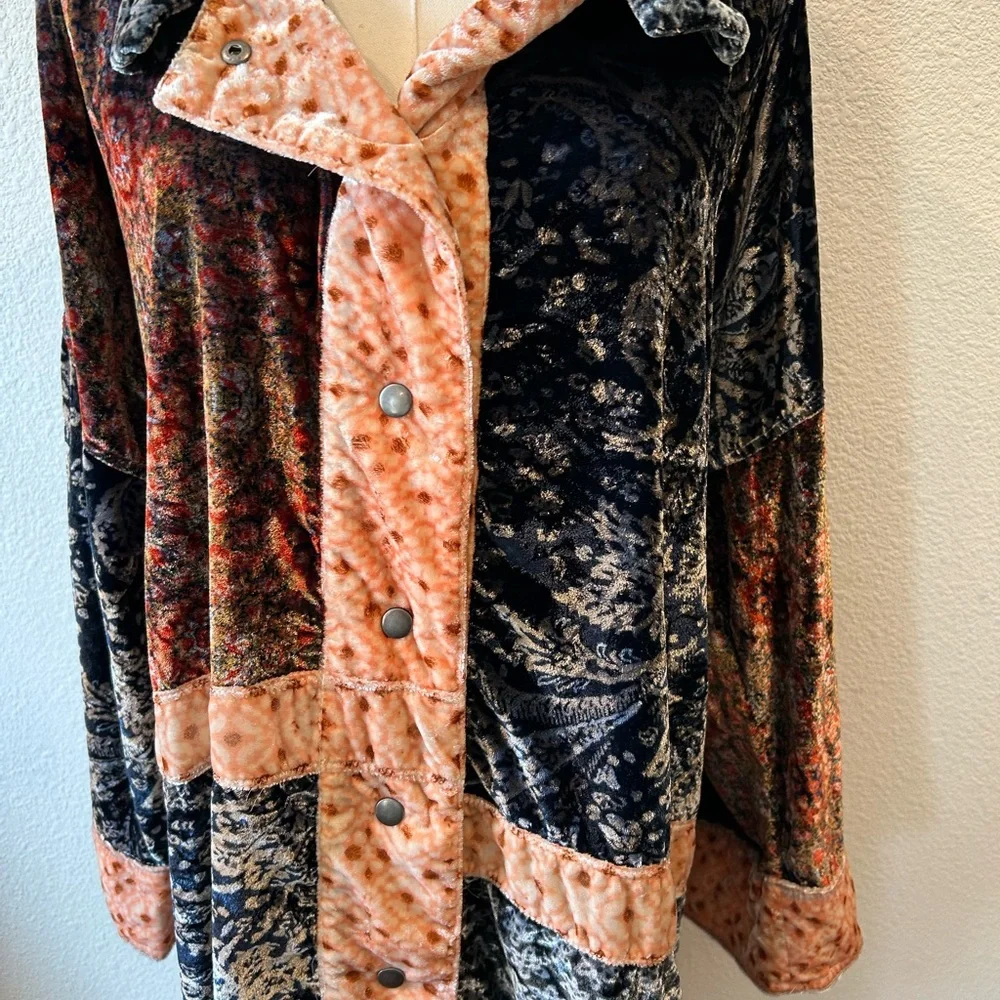 We the free People Vancouver  Stylish Multicolor Long Coat - Picture 6 of 8